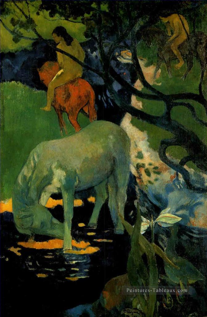 Le Cheval Blanc postimpressionnisme Primitivisme Paul Gauguin Peintures à l'huile